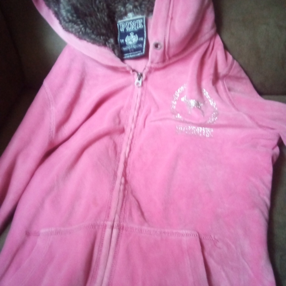 Victoria Secret .Zip up front hoodie - Picture 2 of 4